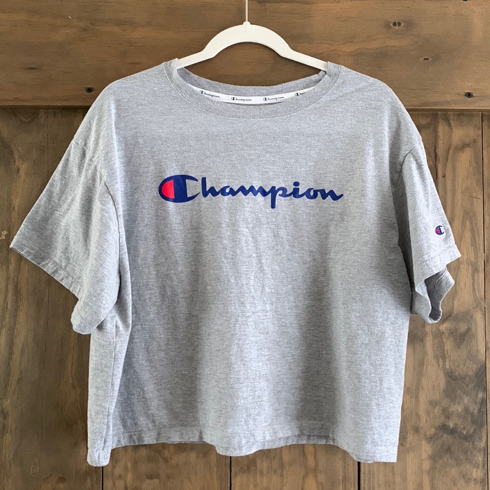 Champion Grey Crop TShirt